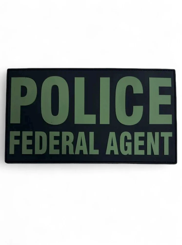 PVC POLICE FEDERAL AGENT PATCH 9X5 - Image 5