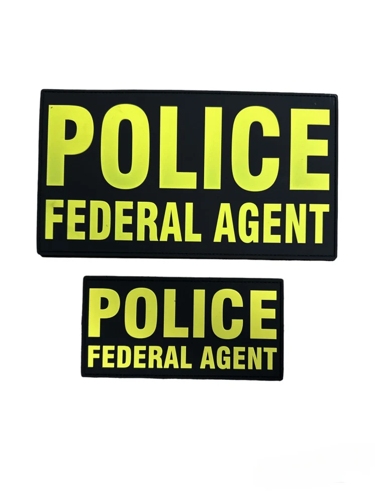 PVC POLICE FEDERAL AGENT PATCH SET (MORE COLORS AVAILABLE) - Image 3