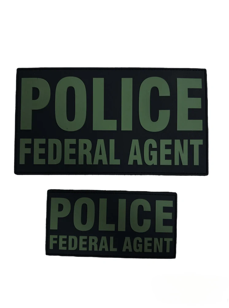 PVC POLICE FEDERAL AGENT PATCH SET (MORE COLORS AVAILABLE) - Image 4