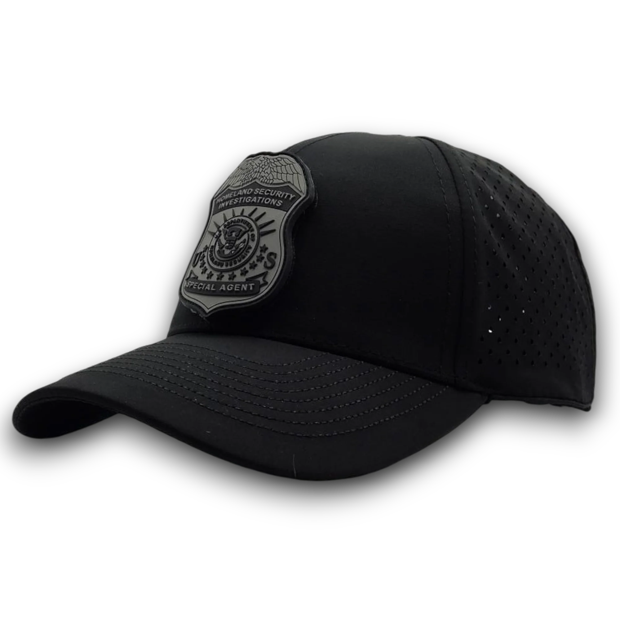 SCS BRAND PERFORATED MESH HAT W/ INTERCHANGEABLE HSI BADGE PVC PATCH - Image 6