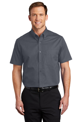 SHORT SLEEVE BUTTON SHIRT S508 - Image 11