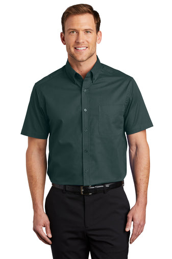 SHORT SLEEVE BUTTON SHIRT S508 - Image 9