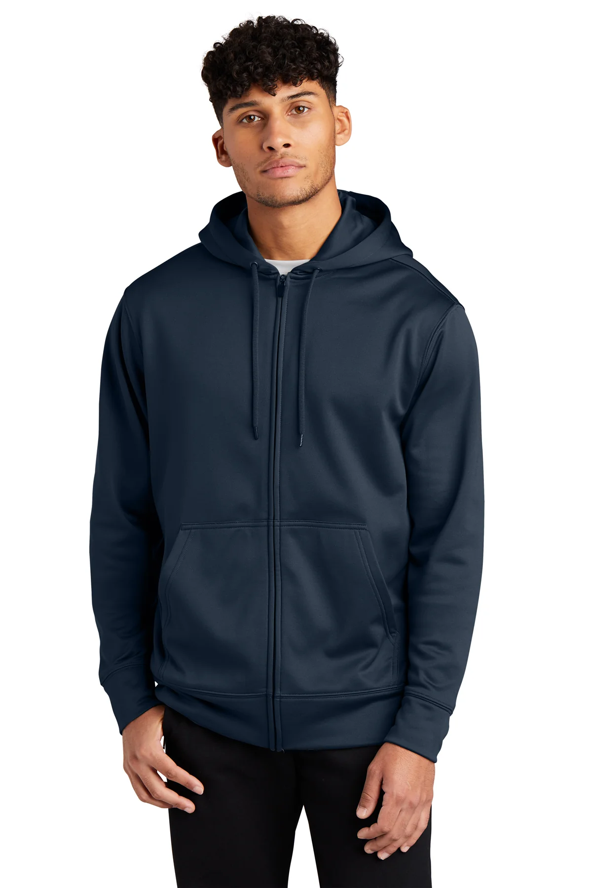 SPORT-TEK SPORT-WICK FULL ZIP HOODED JACKET-ST238 - Image 3