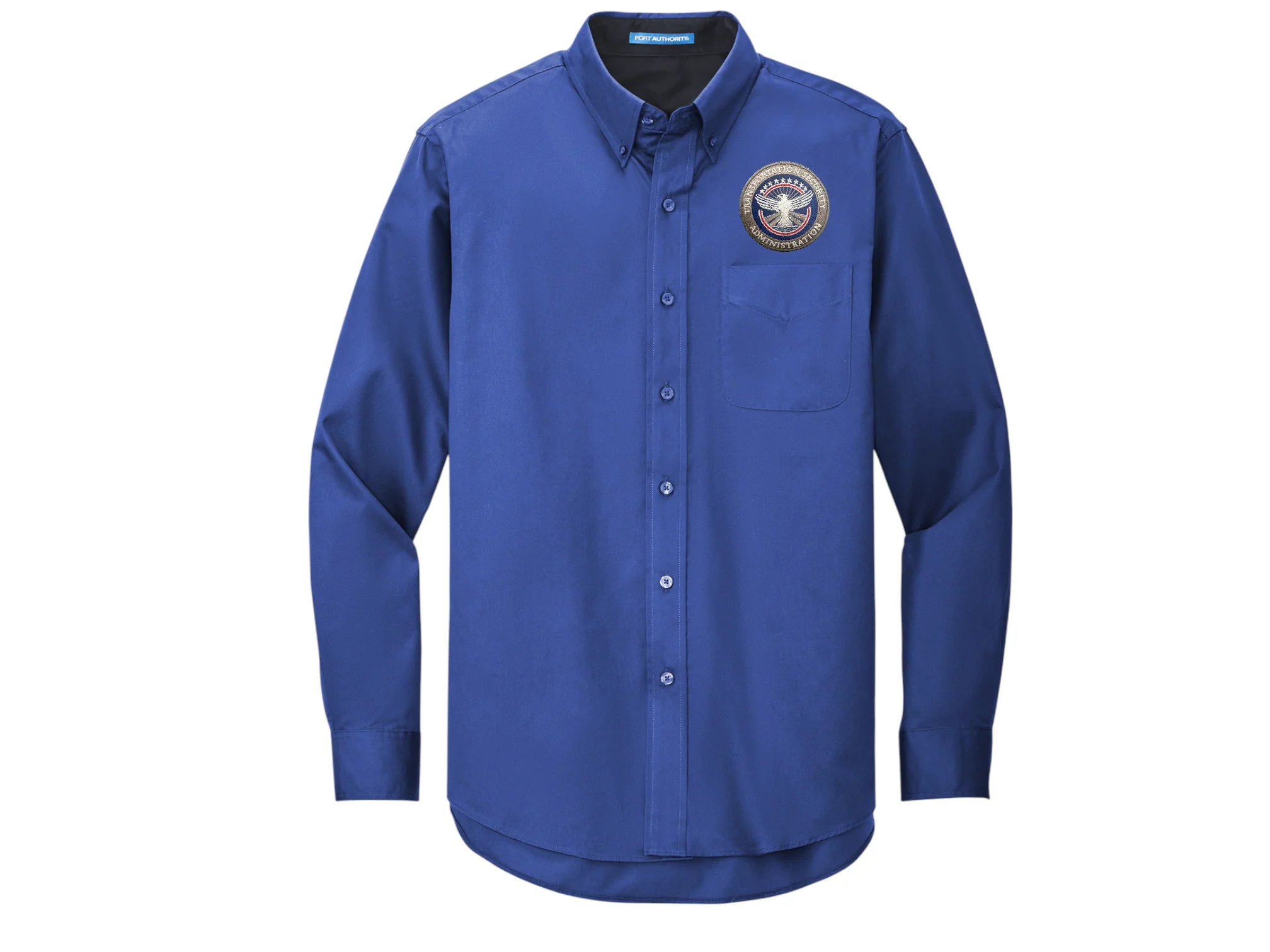 TSA INSIGNIA ON LONGSLEEVE TWILL BUTTON UP DRESS SHIRT-S608 - Image 50