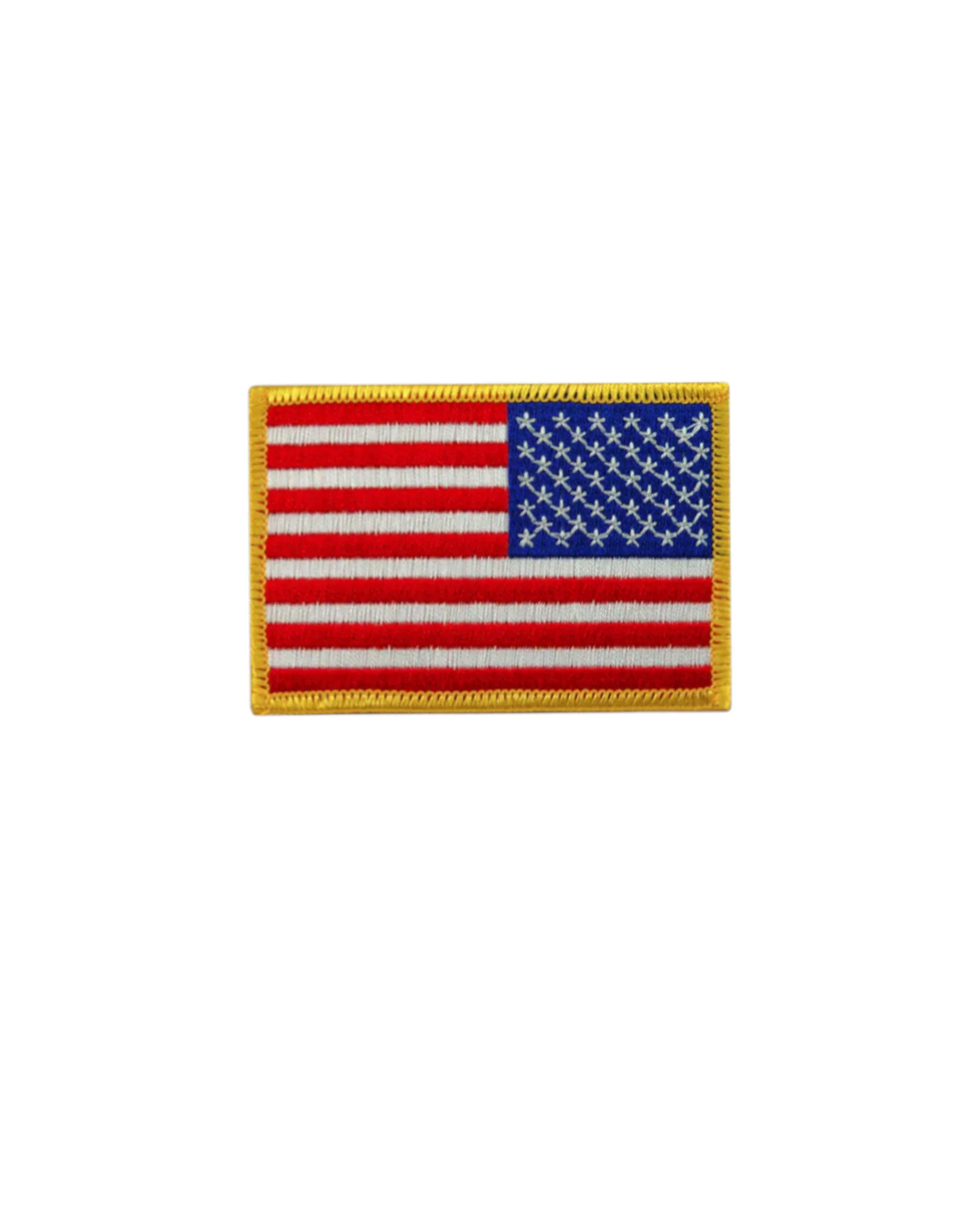 U.S. FLAG PATCH RED/WHITE/BLUE- GOLD TRIM - Image 3