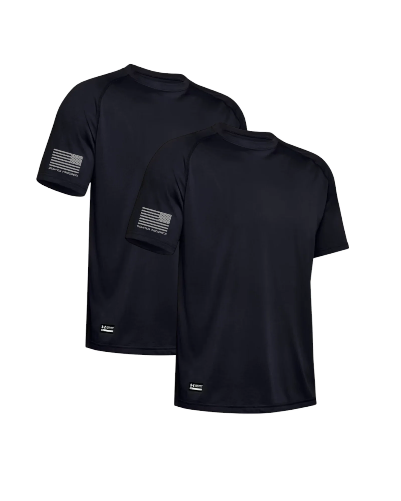 UA TACTICAL TECH 2 PACK SEMPER PROGREDI REV FLAG SHIRT ** FREE PVC PATCH - Image 3