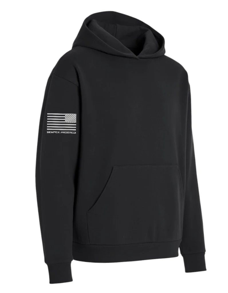 UNISEX MAINSTREET SEMPER PROGREDI REV FLAG HOODED SWEATSHIRT-IND420XD  ** FREE PVC PATCH - Image 6
