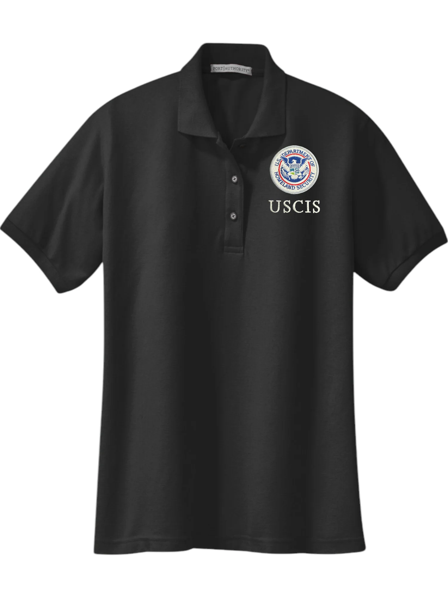 WOMEN'S USCIS SEAL PORT AUTHORITY POLO - L500 - Image 3