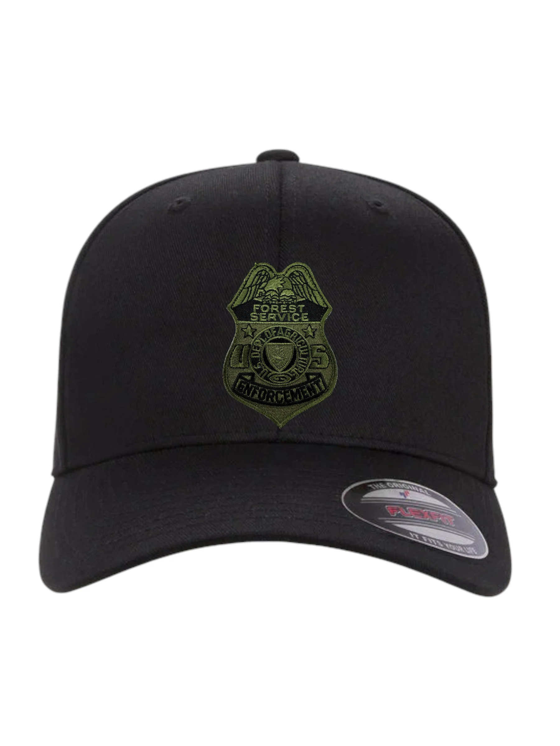 USFS ENFORCEMENT BADGE FLEXFIT HAT - Image 7