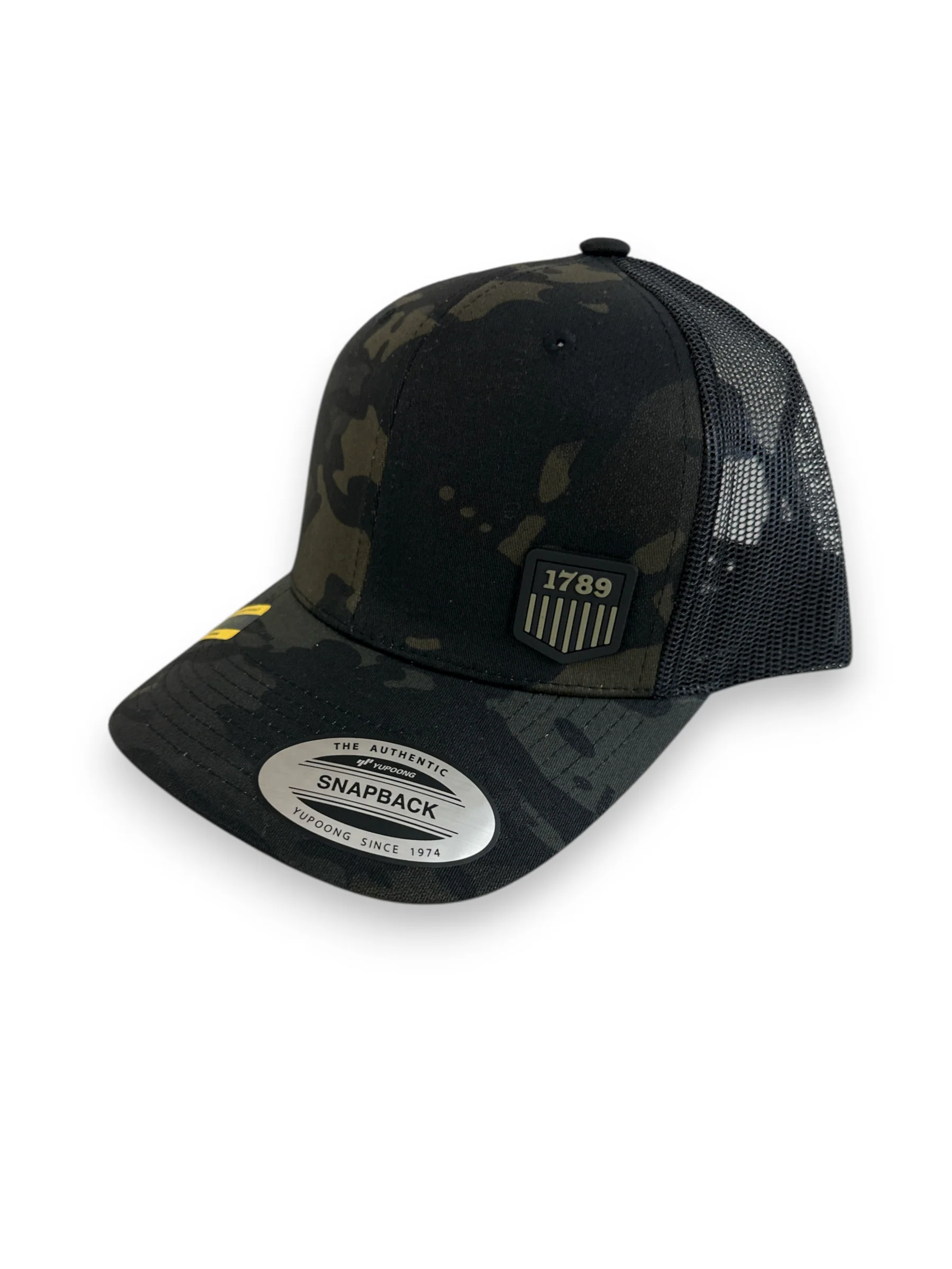 USMS PVC 1789 LOGO BLACK/OD TRUCKER HAT - Image 5