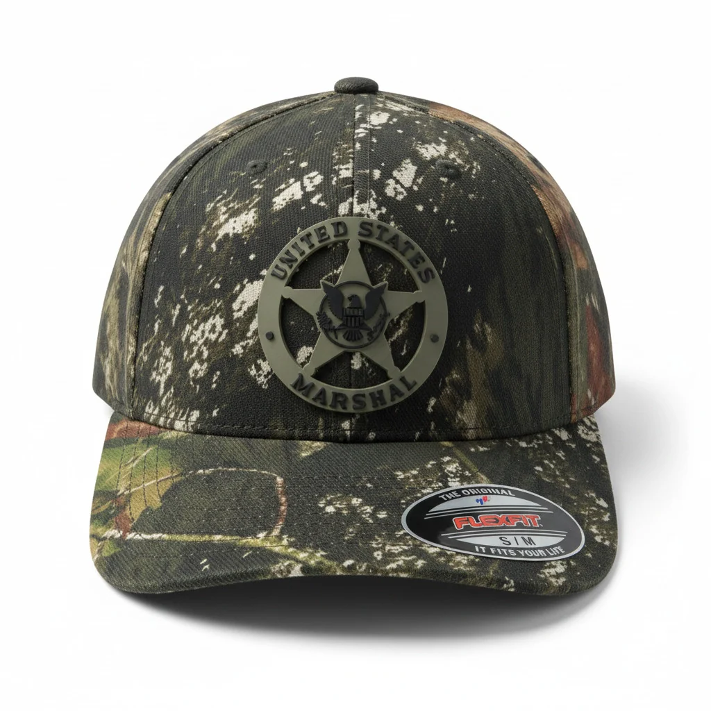USMS PVC STAR FLEXFIT HAT MULTI REALTREE CAMO CLEARANCE - Image 4