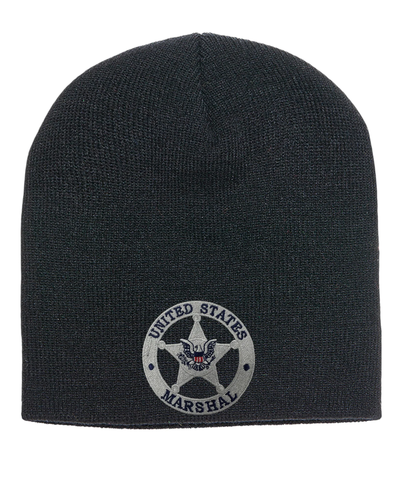 USMS EMBROIDERED  SKULL KNIT BEANIE - Image 3