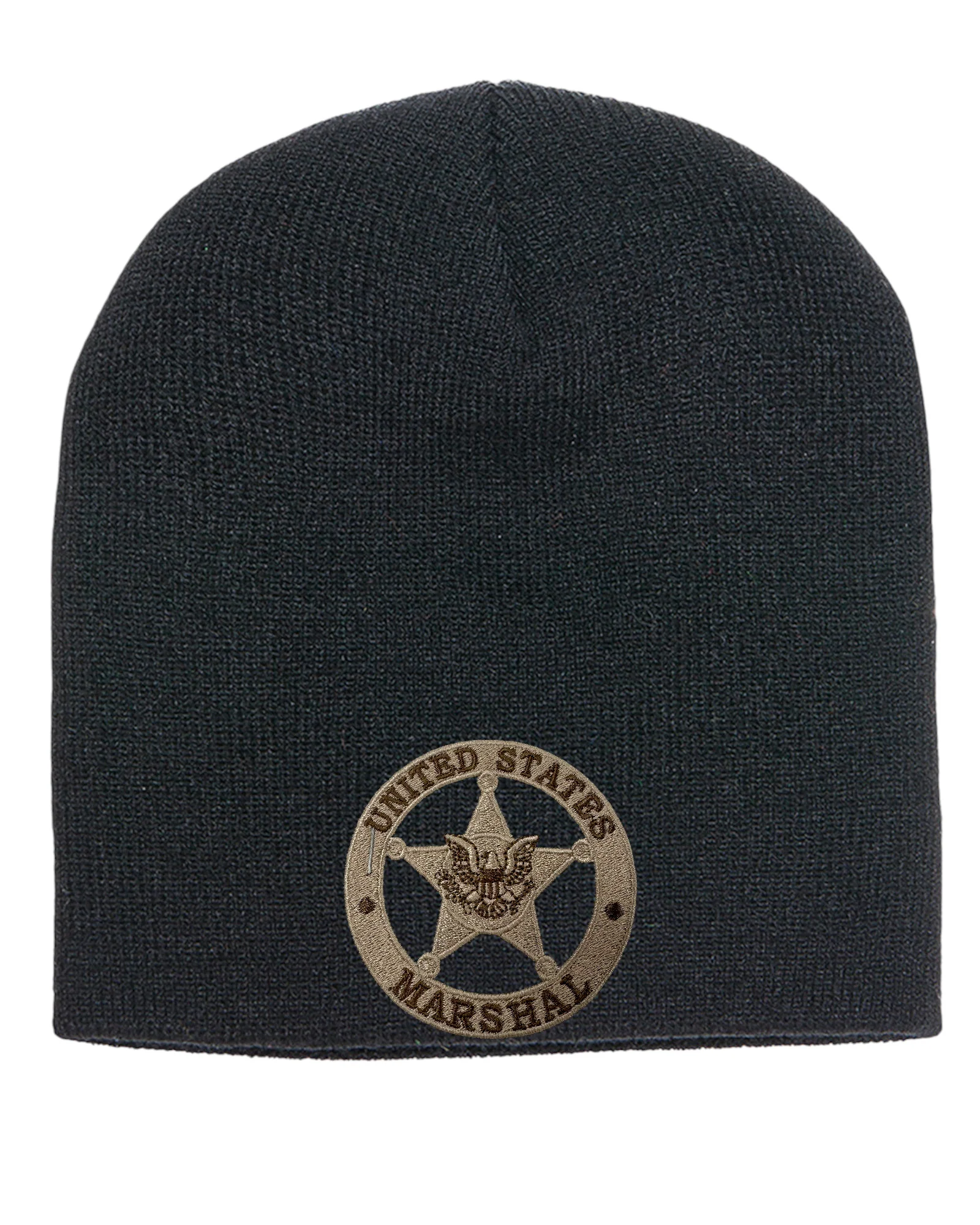 USMS EMBROIDERED  SKULL KNIT BEANIE - Image 4