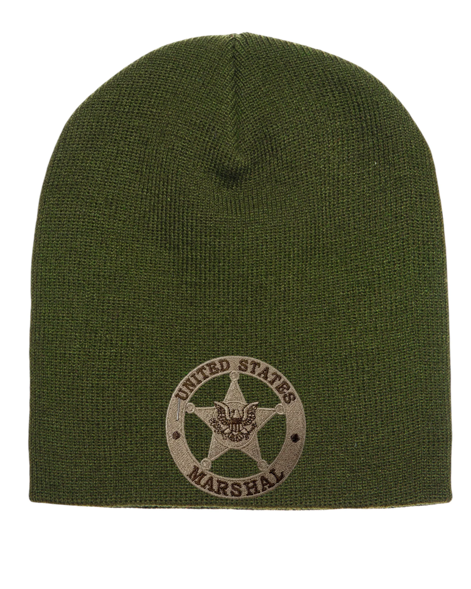 USMS EMBROIDERED  SKULL KNIT BEANIE - Image 9