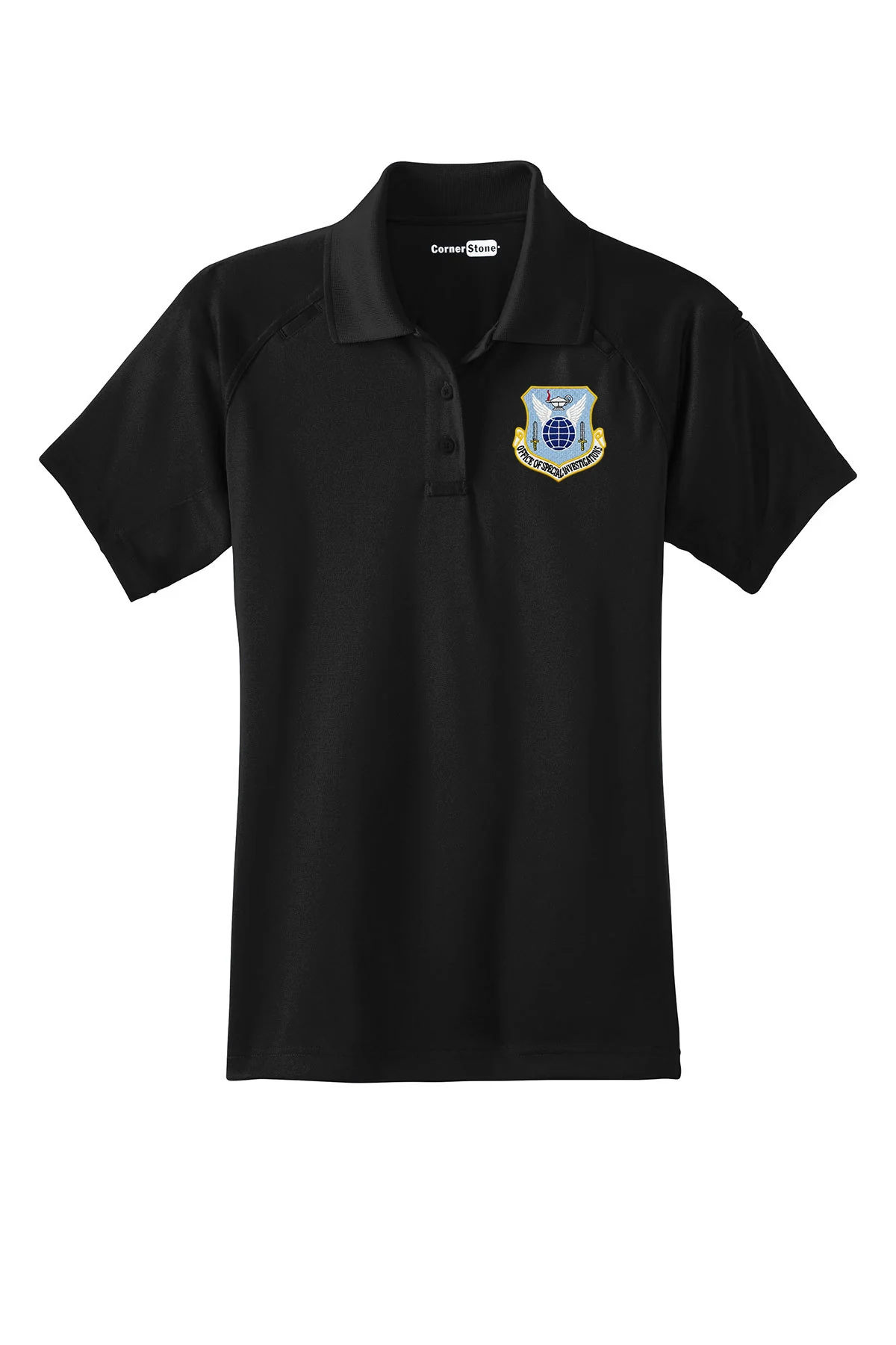 WOMEN'S AF OSI COMMAND SHIELD FULL COLOR CORNERSTONE TACTICAL POLO-CS411 - Image 2