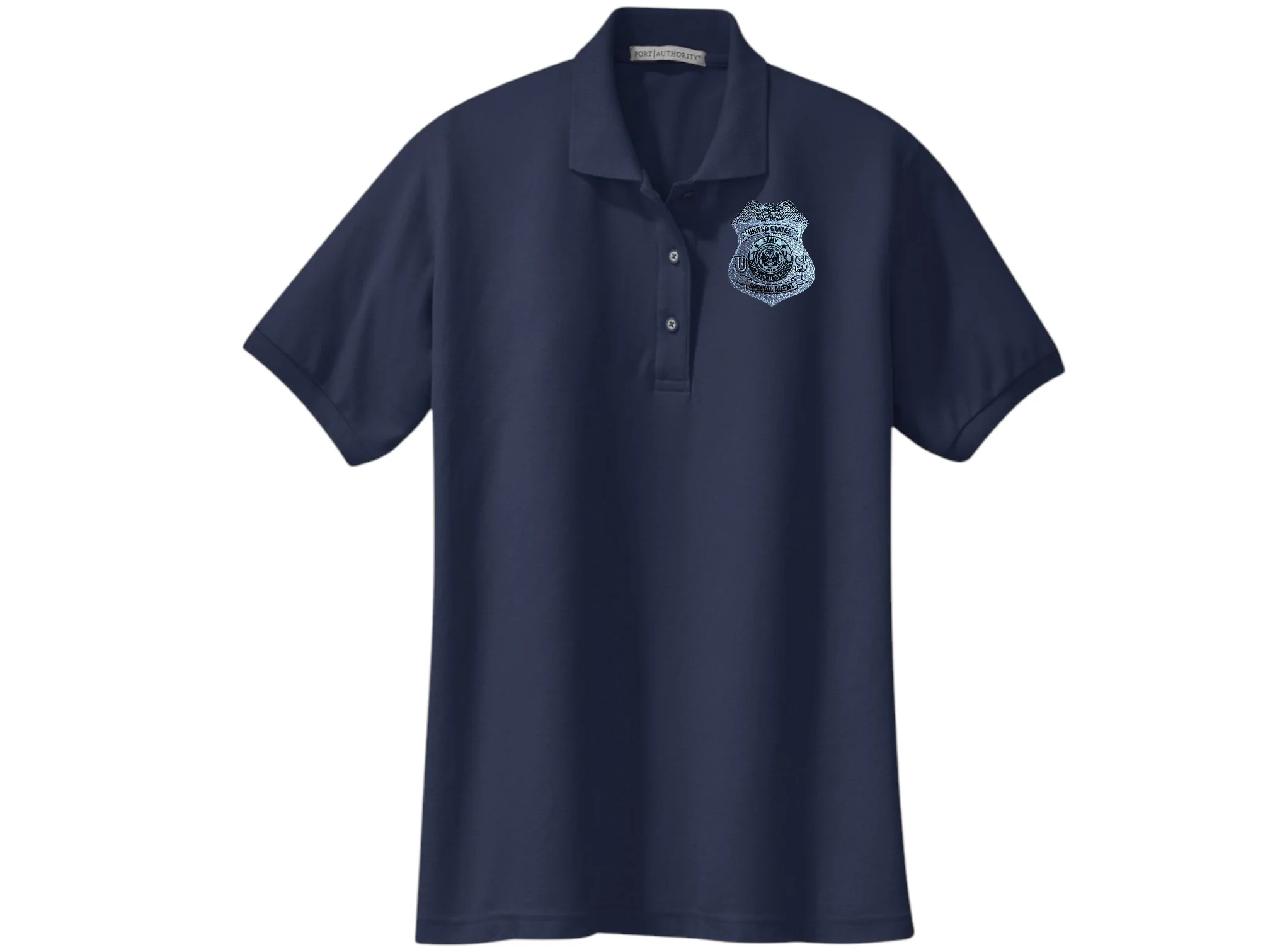 WOMEN'S ARMY CI SA BADGE PORT AUTHORITY POLO - L500 - Image 6