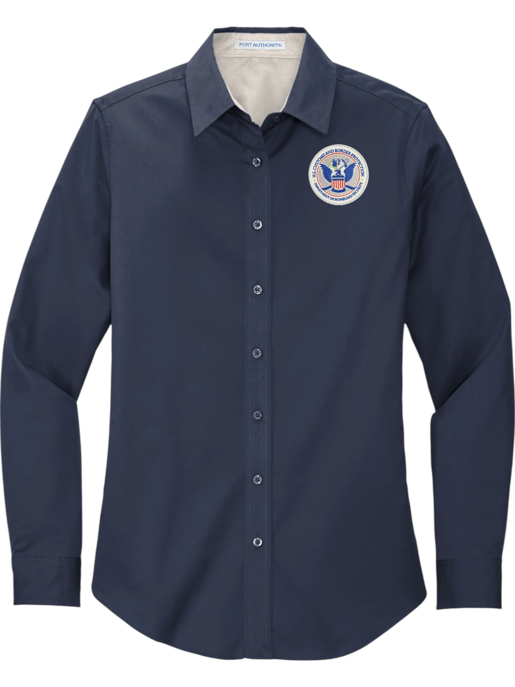 WOMEN'S CBP SEAL BUTTON UP DRESS SHIRT-L608 - Image 2