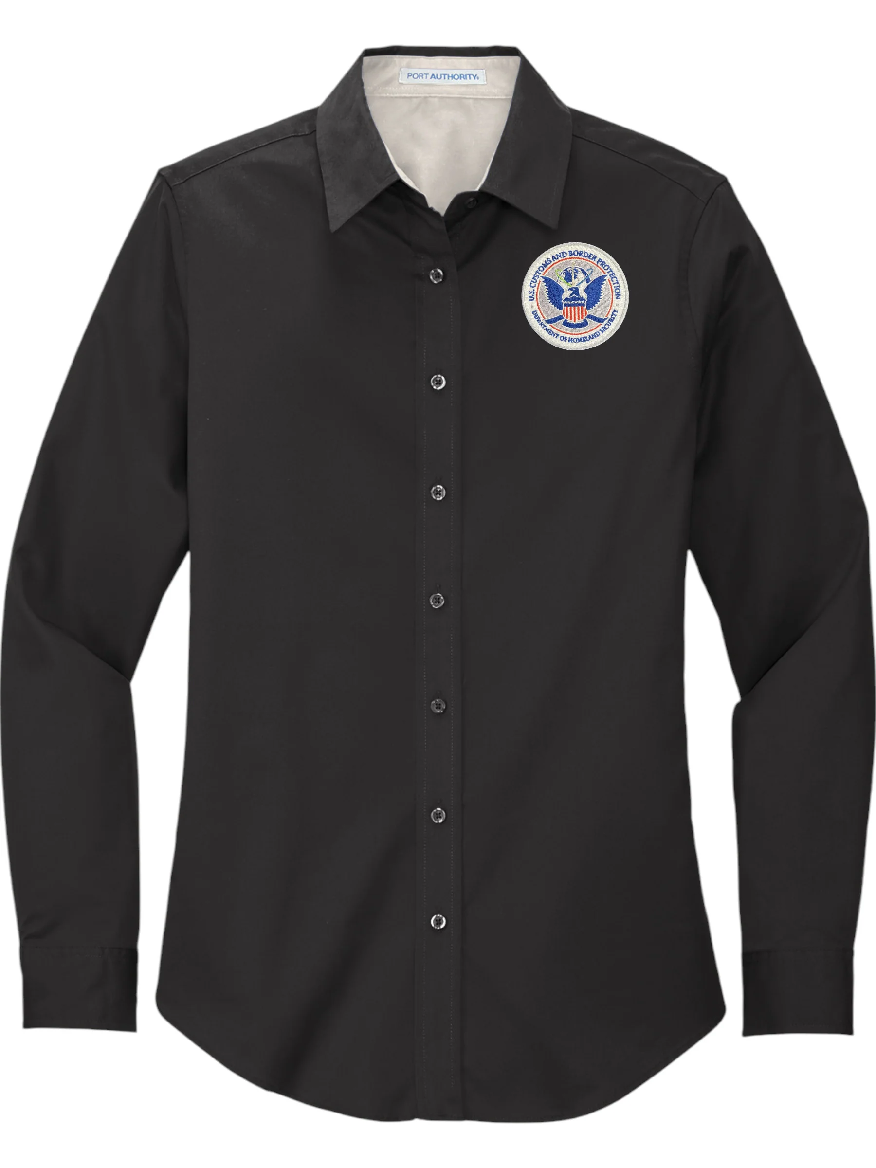 WOMEN'S CBP SEAL BUTTON UP DRESS SHIRT-L608 - Image 3