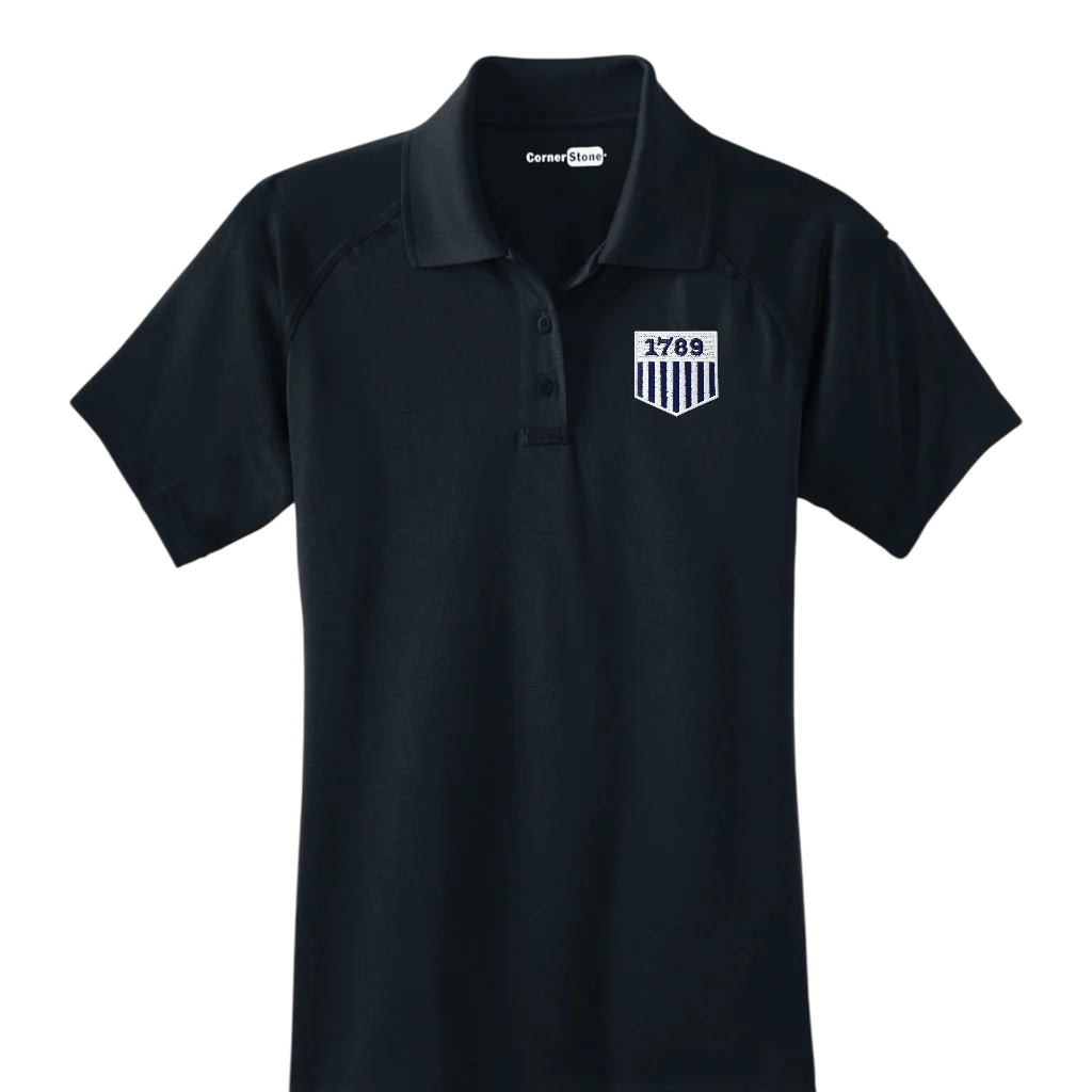 WOMEN'S CORNERSTONE TACTICAL POLO W/ EMB 1789 SHIELD-CS411 - Image 2