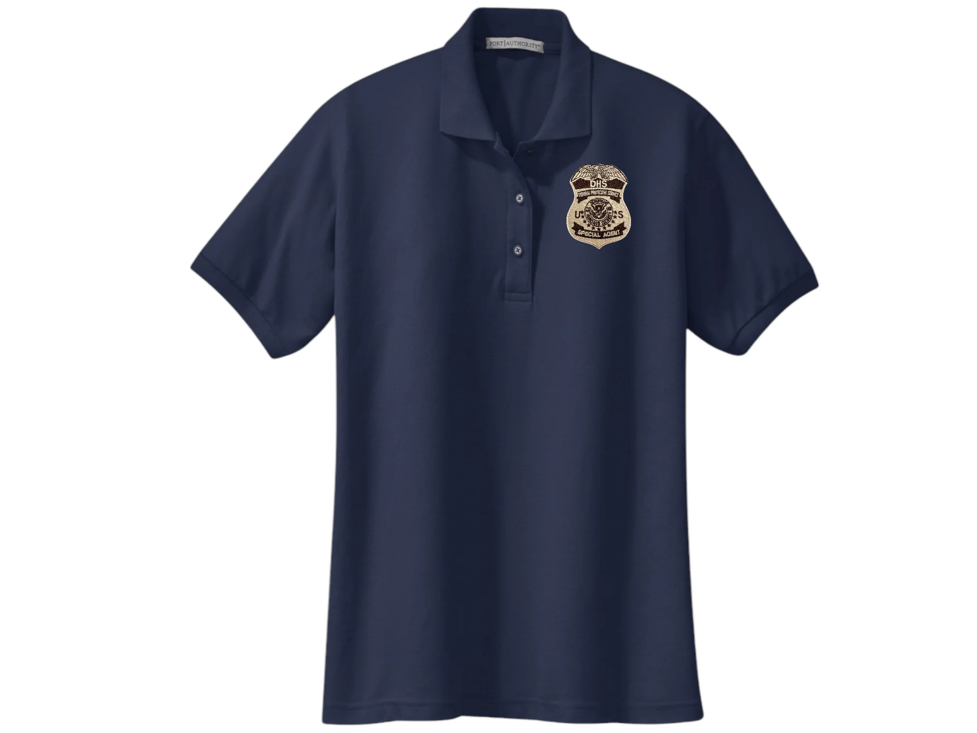 WOMEN'S DHS FPS BADGE PORT AUTHORITY POLO - L500 - Image 6