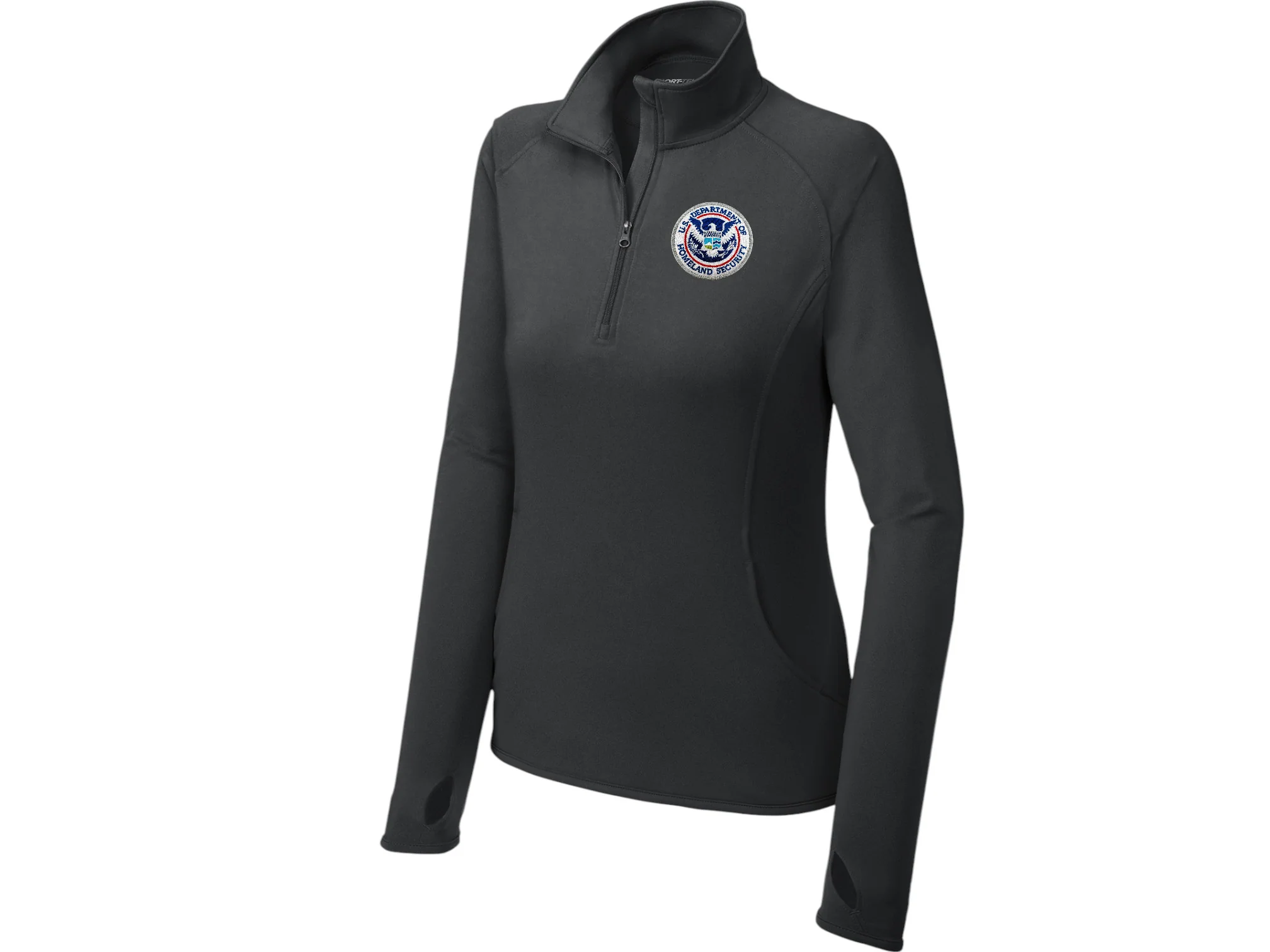 WOMEN'S DHS SPORT TEK SPORT WICK STRETCH 1/2 ZIP PULLOVER-LST850 - Image 11