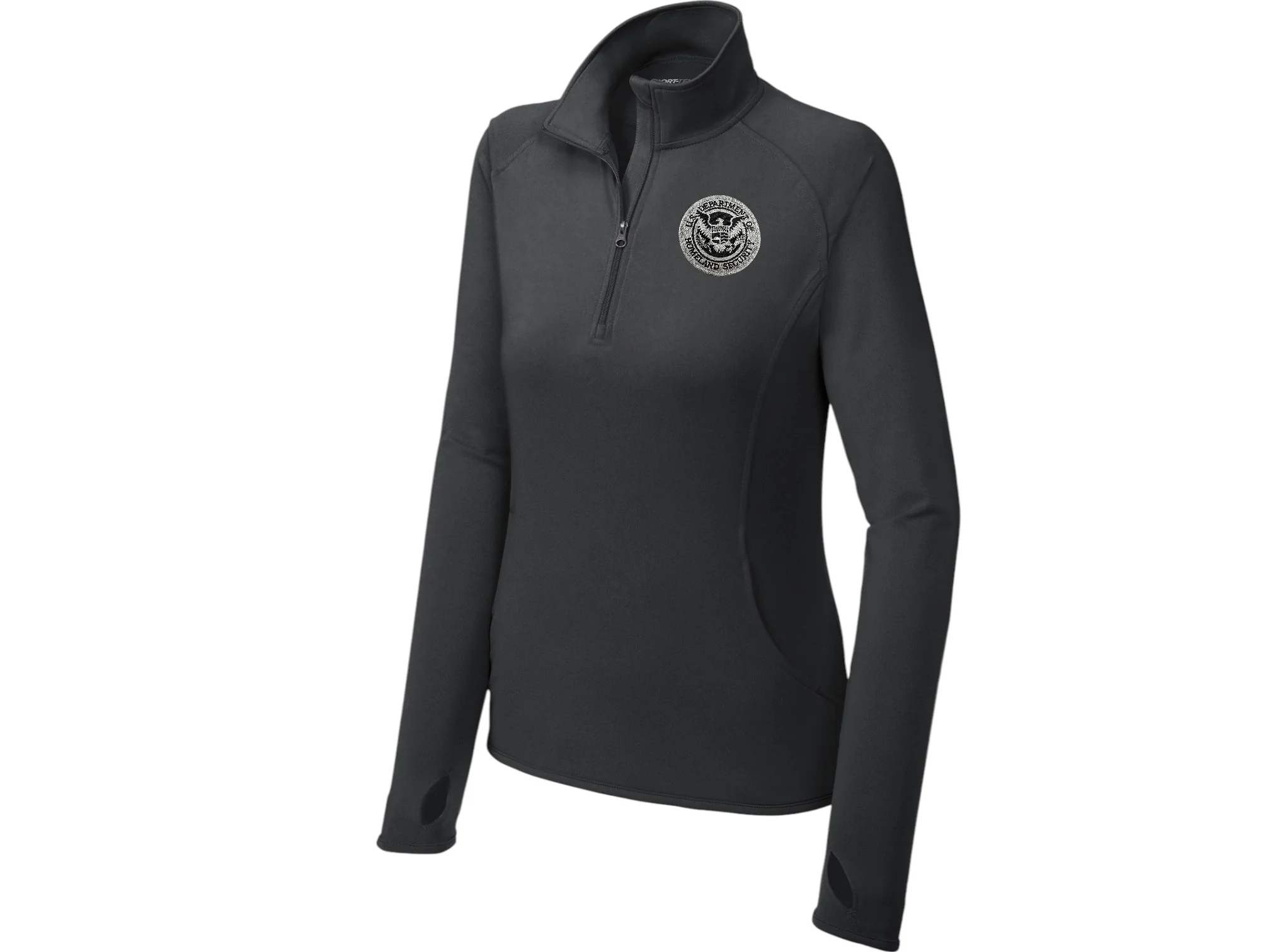 WOMEN'S DHS SPORT TEK SPORT WICK STRETCH 1/2 ZIP PULLOVER-LST850 - Image 12