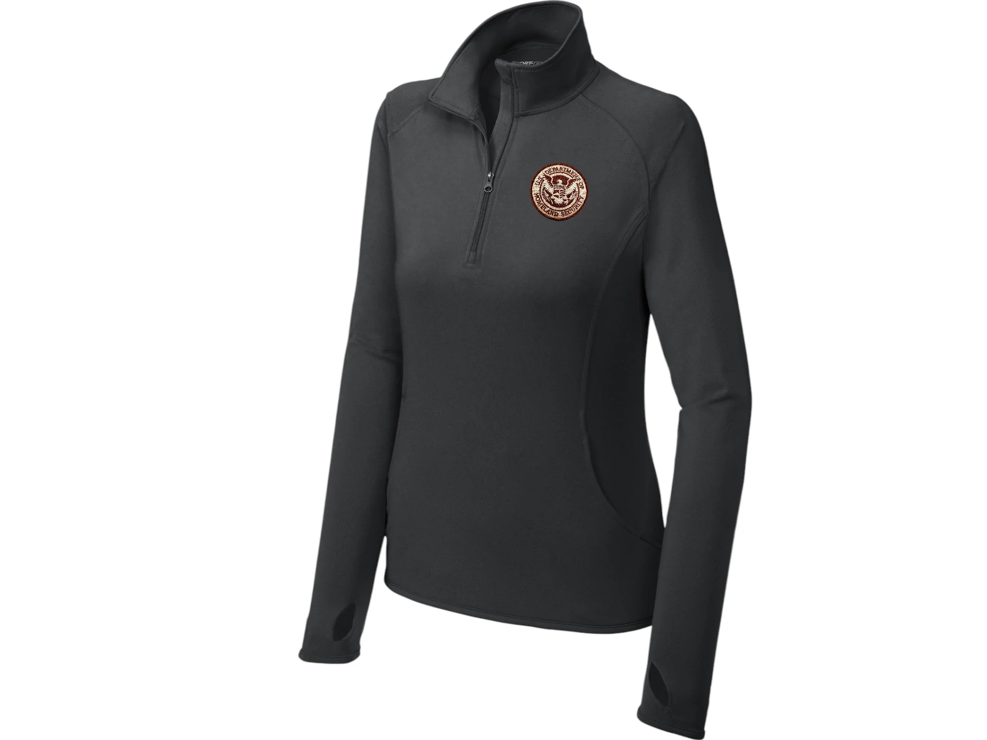 WOMEN'S DHS SPORT TEK SPORT WICK STRETCH 1/2 ZIP PULLOVER-LST850 - Image 15