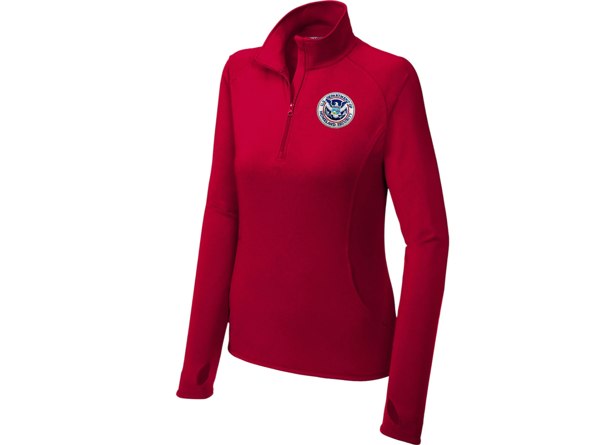 WOMEN'S DHS SPORT TEK SPORT WICK STRETCH 1/2 ZIP PULLOVER-LST850 - Image 16