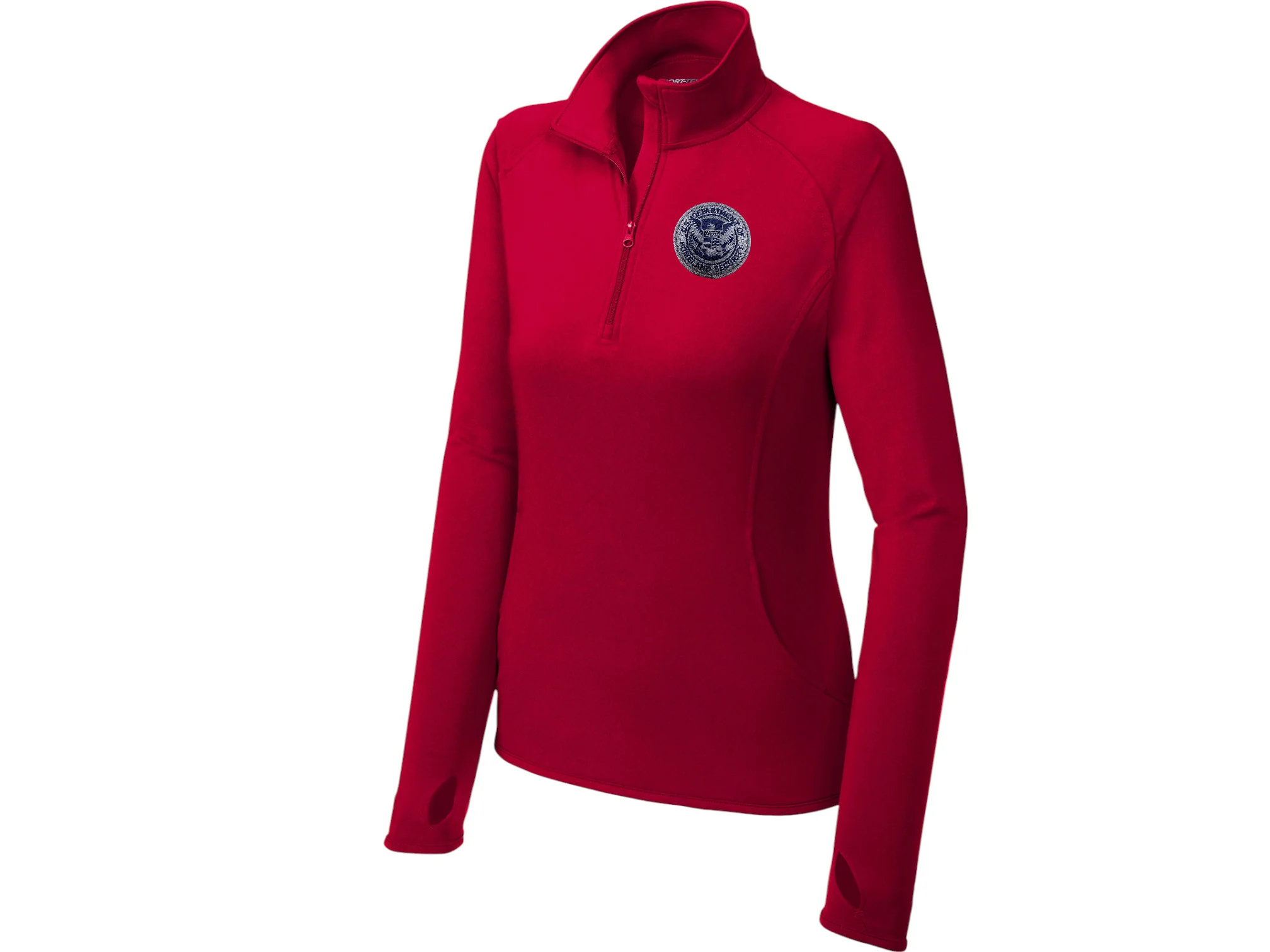 WOMEN'S DHS SPORT TEK SPORT WICK STRETCH 1/2 ZIP PULLOVER-LST850 - Image 18