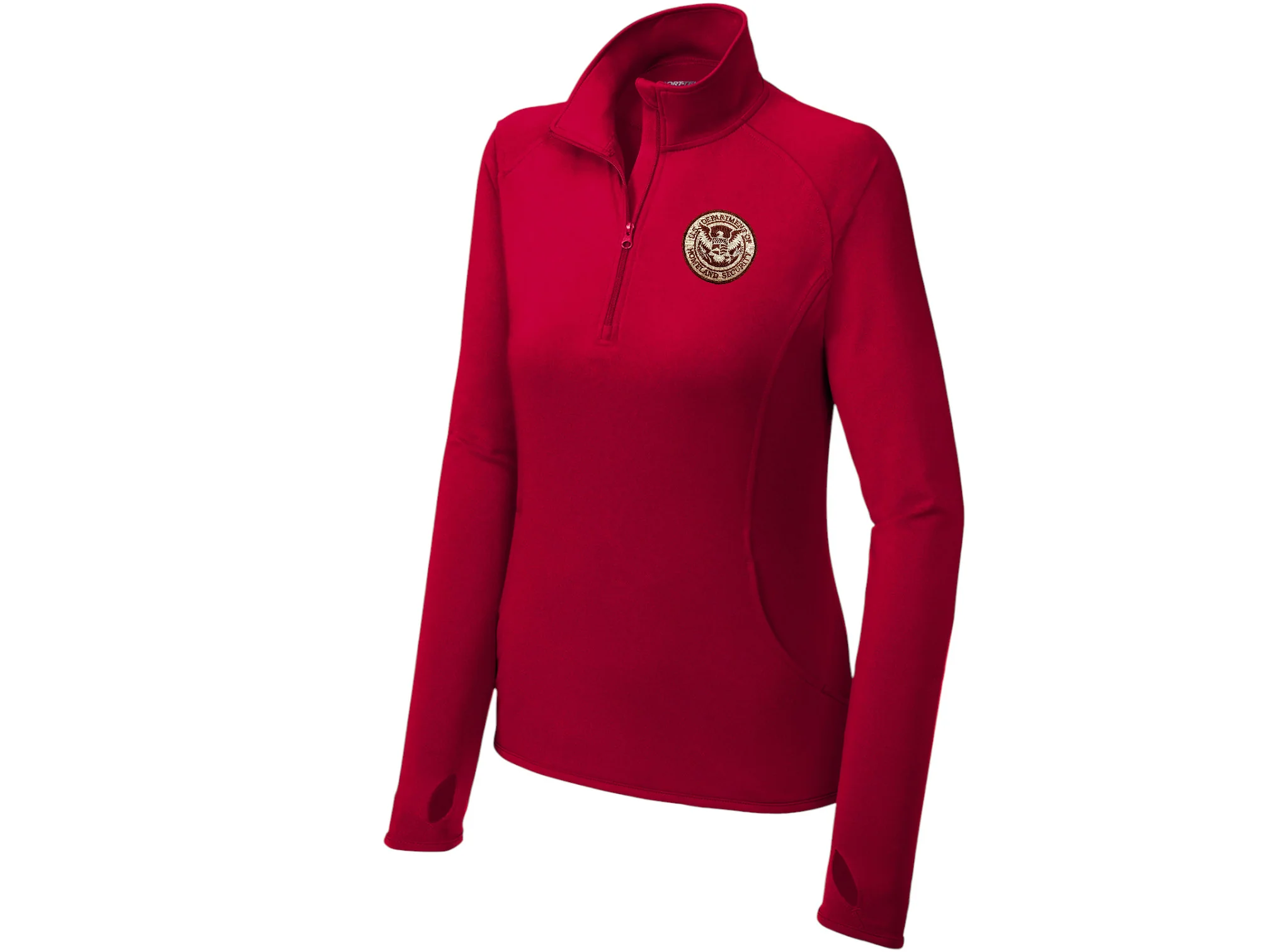WOMEN'S DHS SPORT TEK SPORT WICK STRETCH 1/2 ZIP PULLOVER-LST850 - Image 20