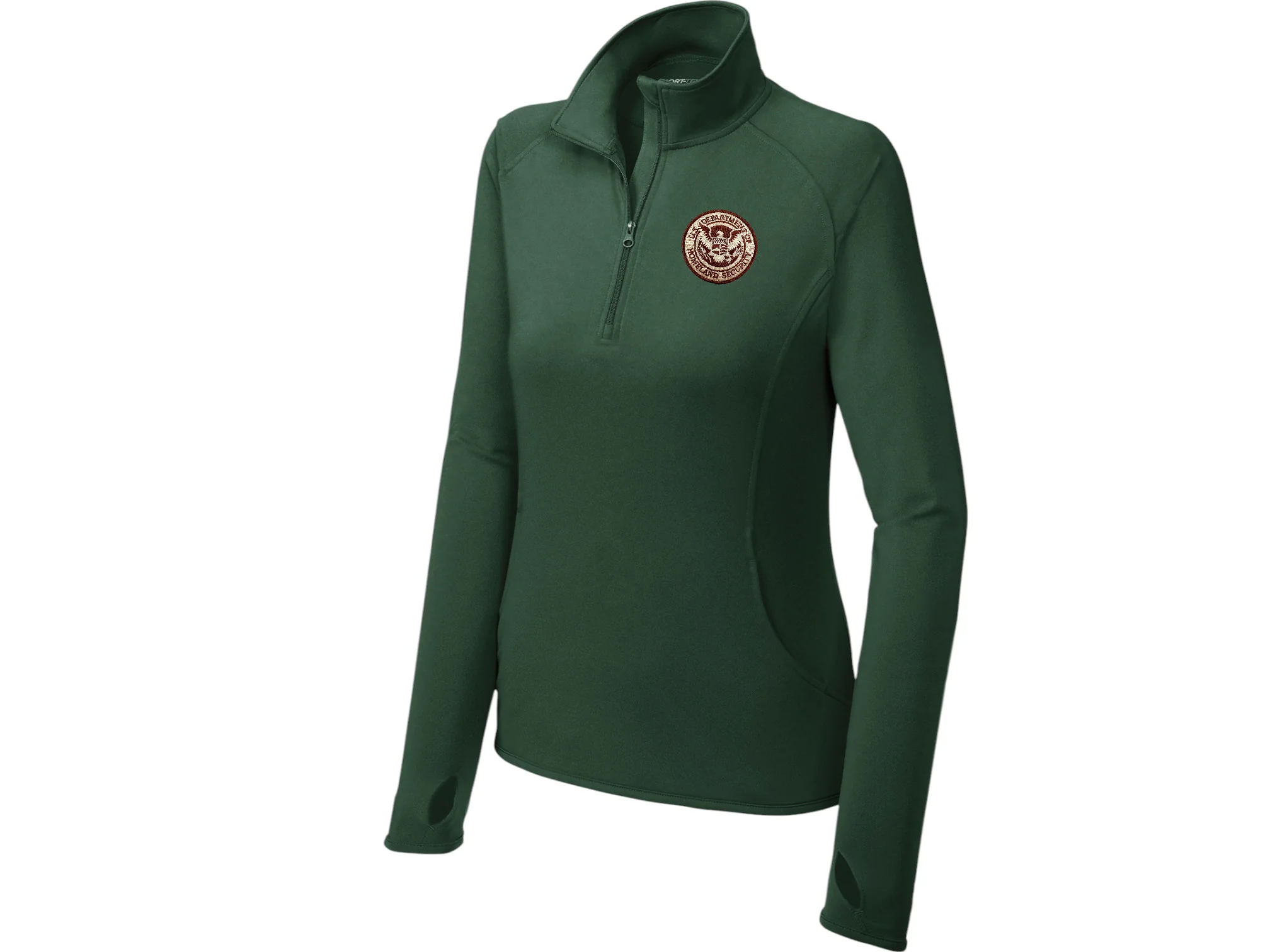 WOMEN'S DHS SPORT TEK SPORT WICK STRETCH 1/2 ZIP PULLOVER-LST850 - Image 25