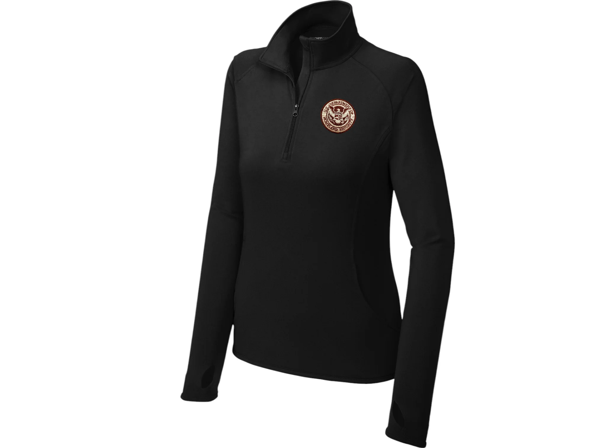 WOMEN'S DHS SPORT TEK SPORT WICK STRETCH 1/2 ZIP PULLOVER-LST850 - Image 5