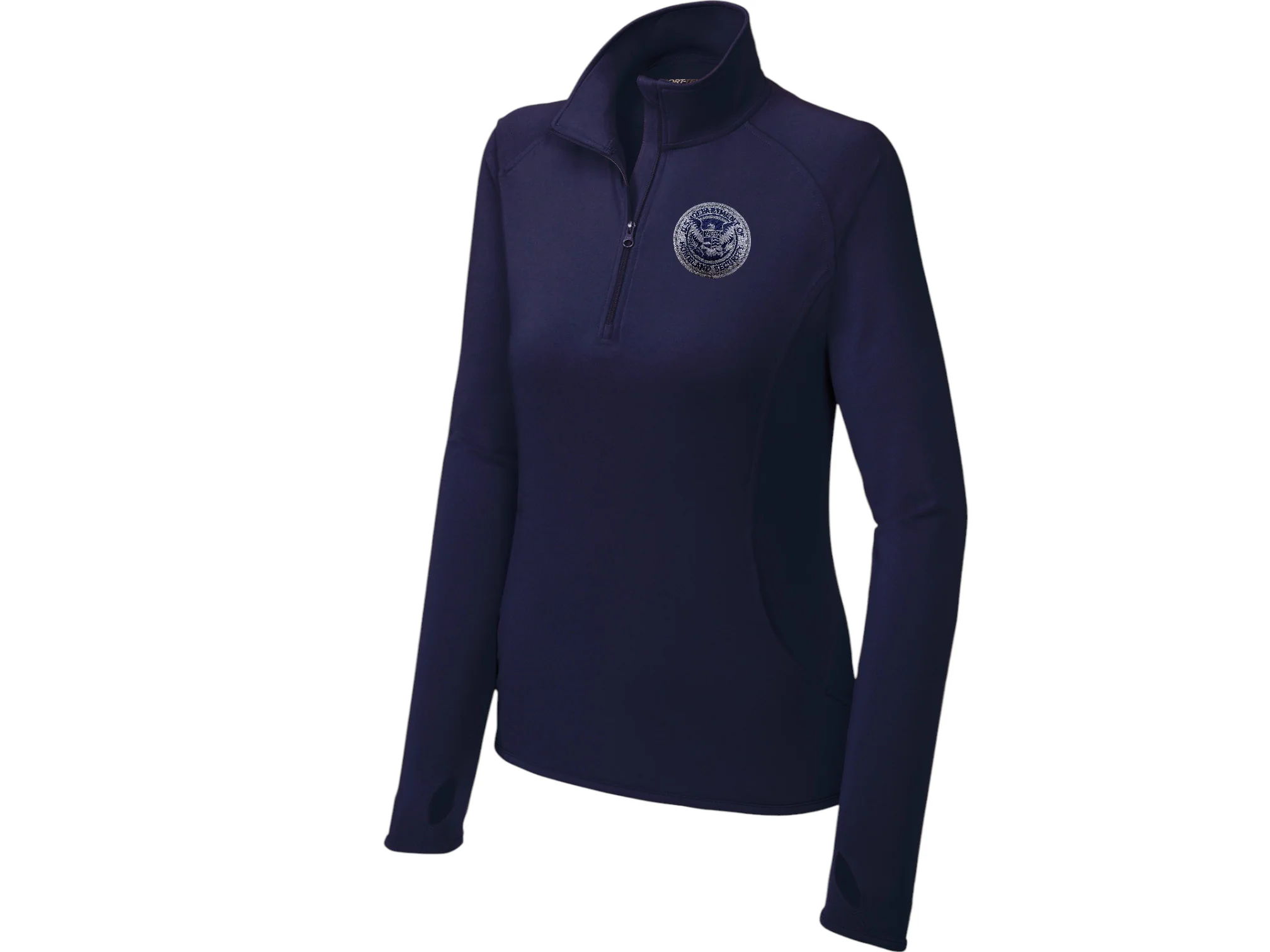 WOMEN'S DHS SPORT TEK SPORT WICK STRETCH 1/2 ZIP PULLOVER-LST850 - Image 8