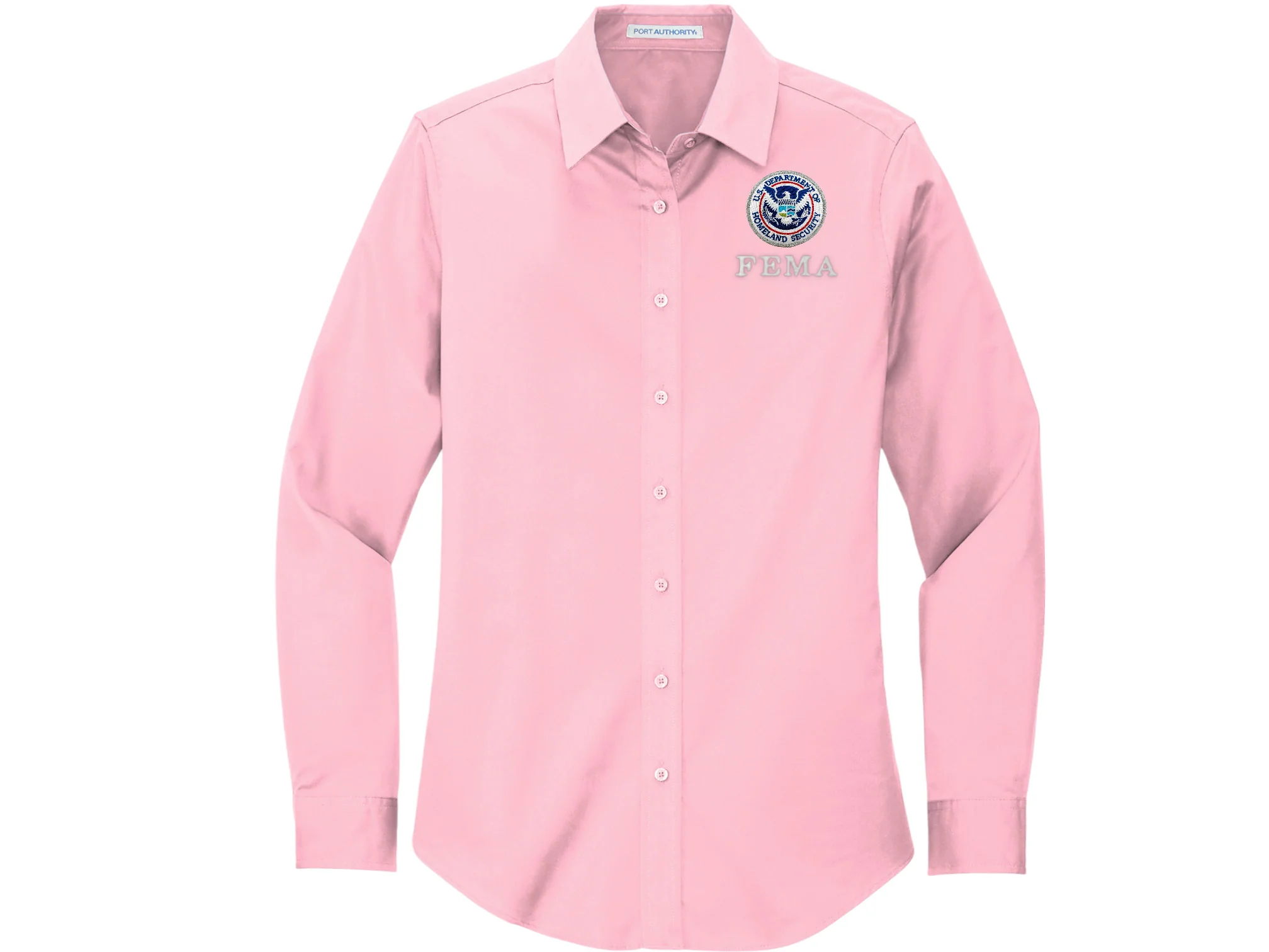 WOMEN'S FEMA BUTTON UP DRESS SHIRT-L608 - Image 12