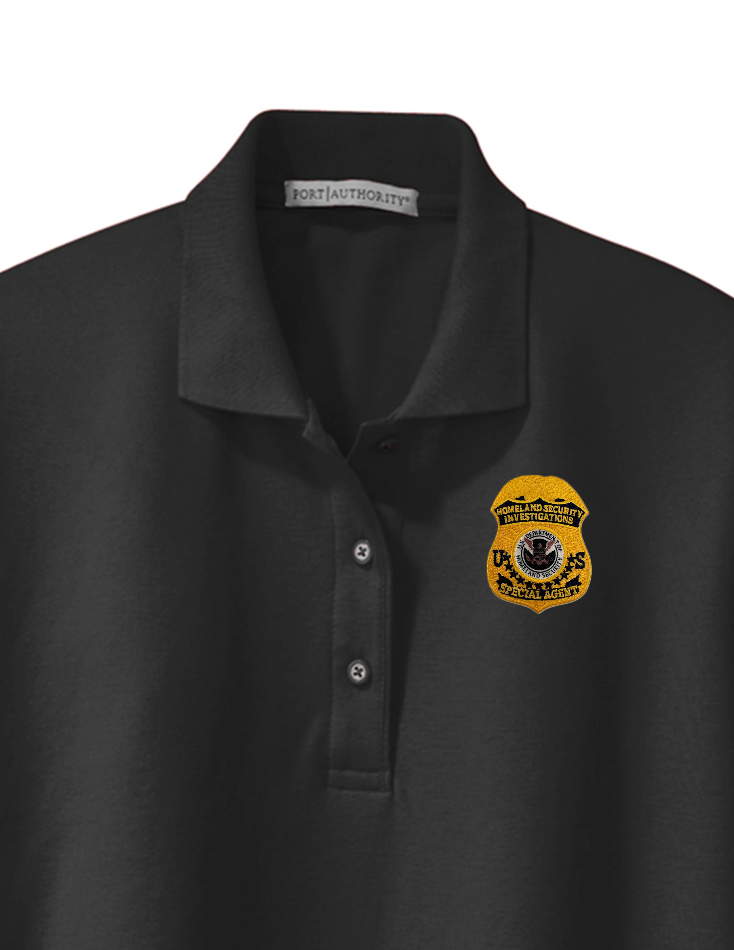 WOMEN'S HSI SA BADGE PORT AUTHORITY POLO - L500 - Image 5