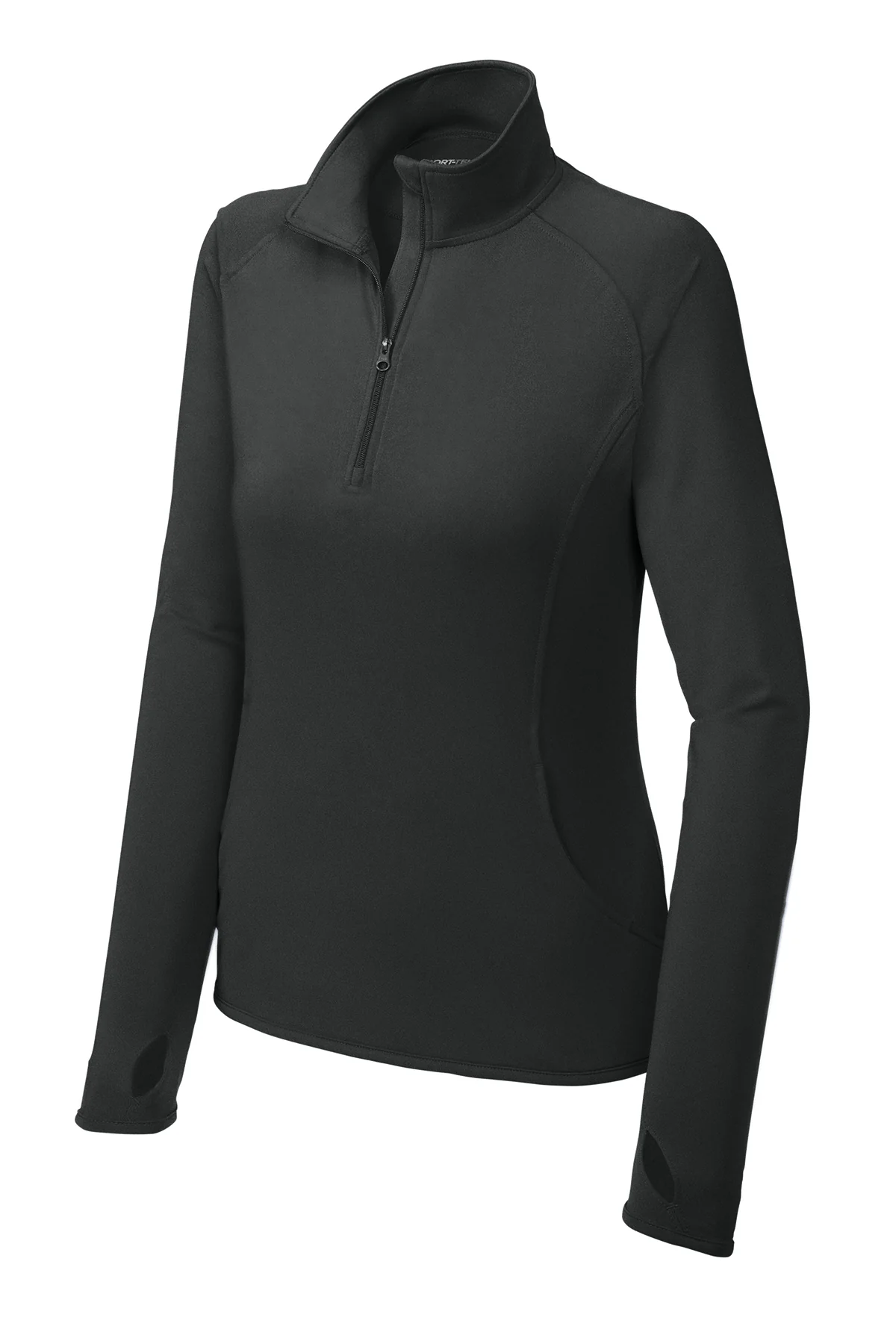 WOMEN'S SPORT-TEK SPORT WICK STRETCH 1/2 ZIP PULLOVER-LST850 - Image 3