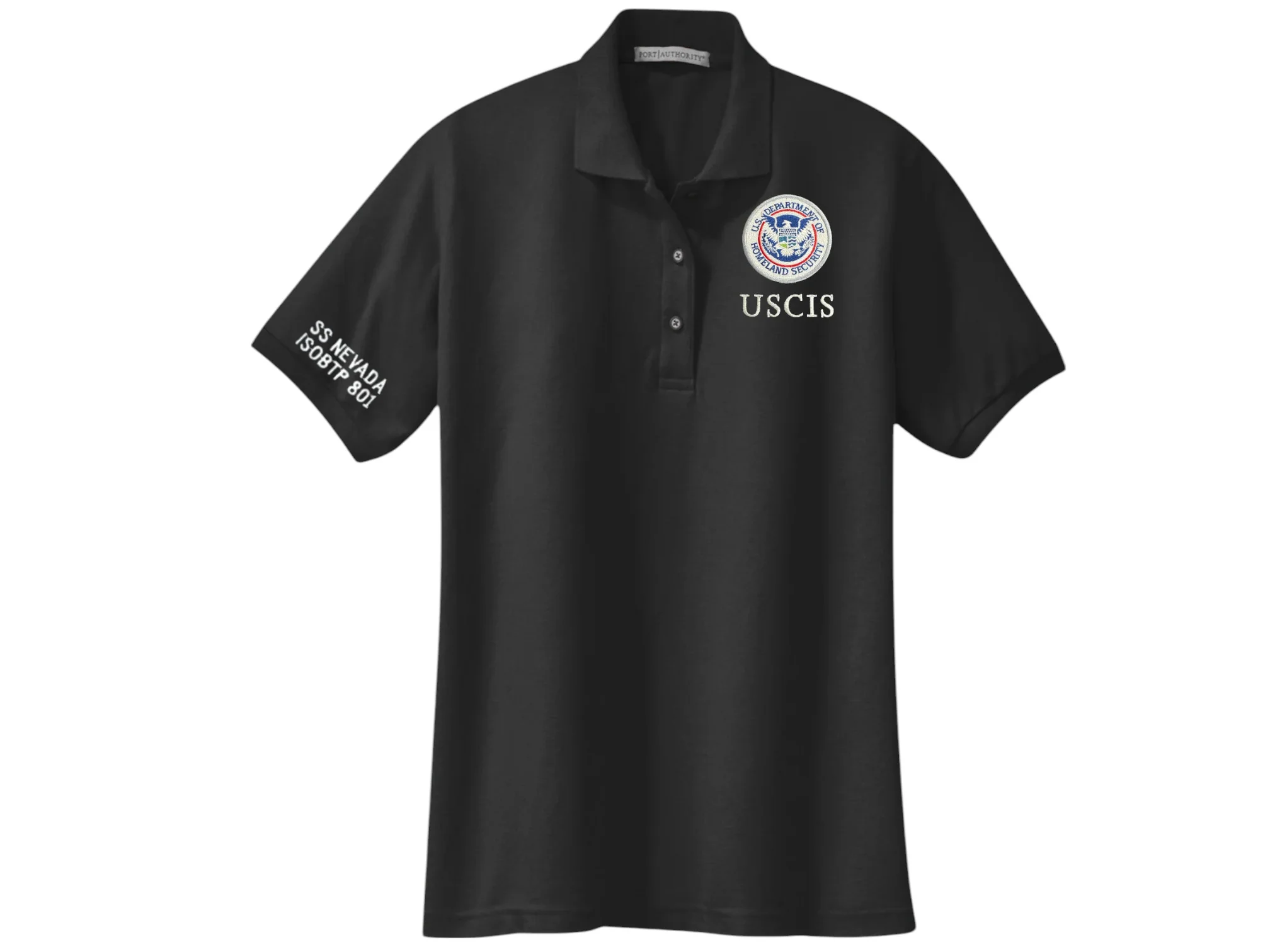 WOMEN'S USCIS CLASS PORT AUTHORITY POLO - L500 - Image 2