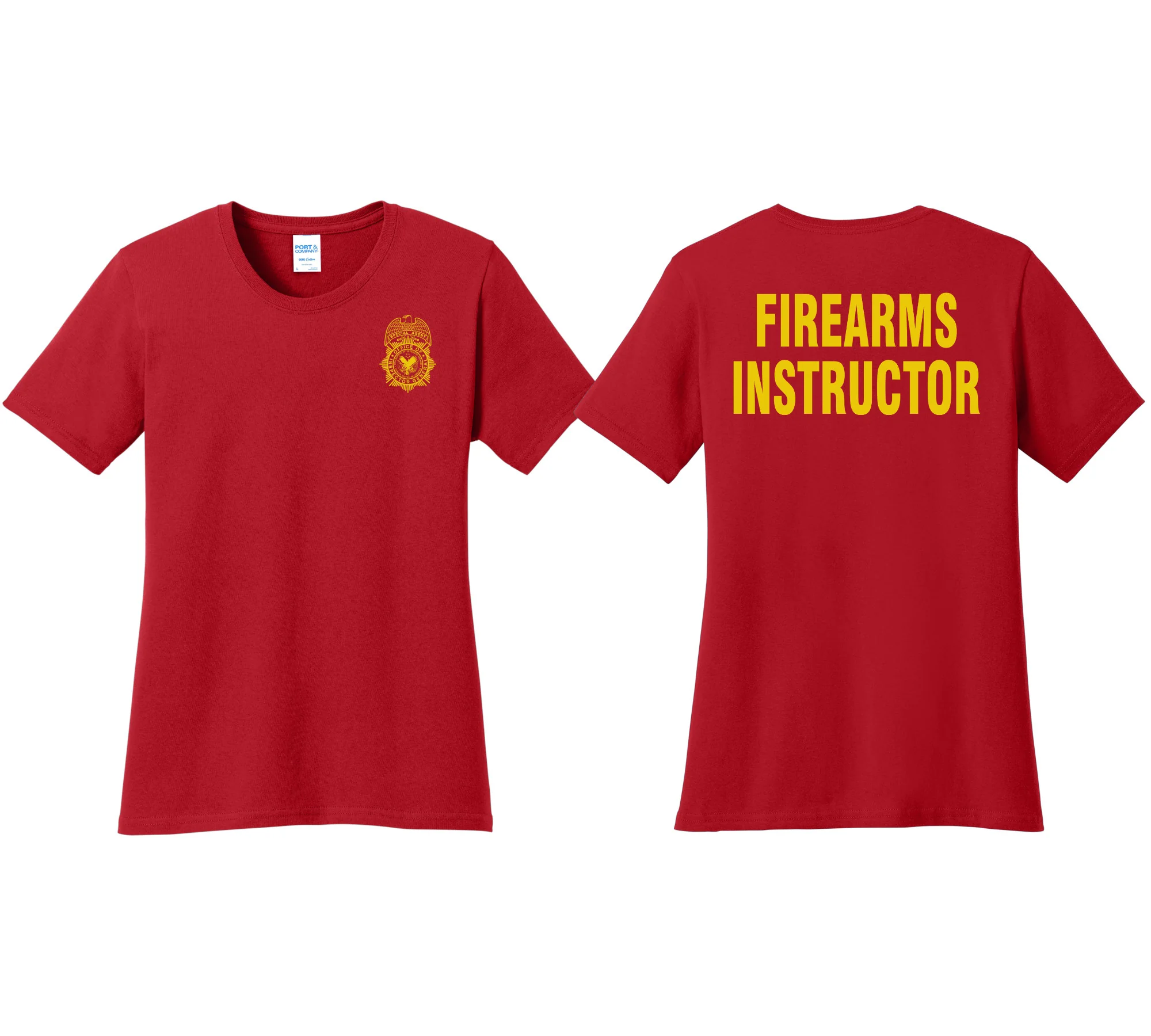 WOMEN'S VA OIG BADGE CORE COTTON TEE-LPC54 - Image 4