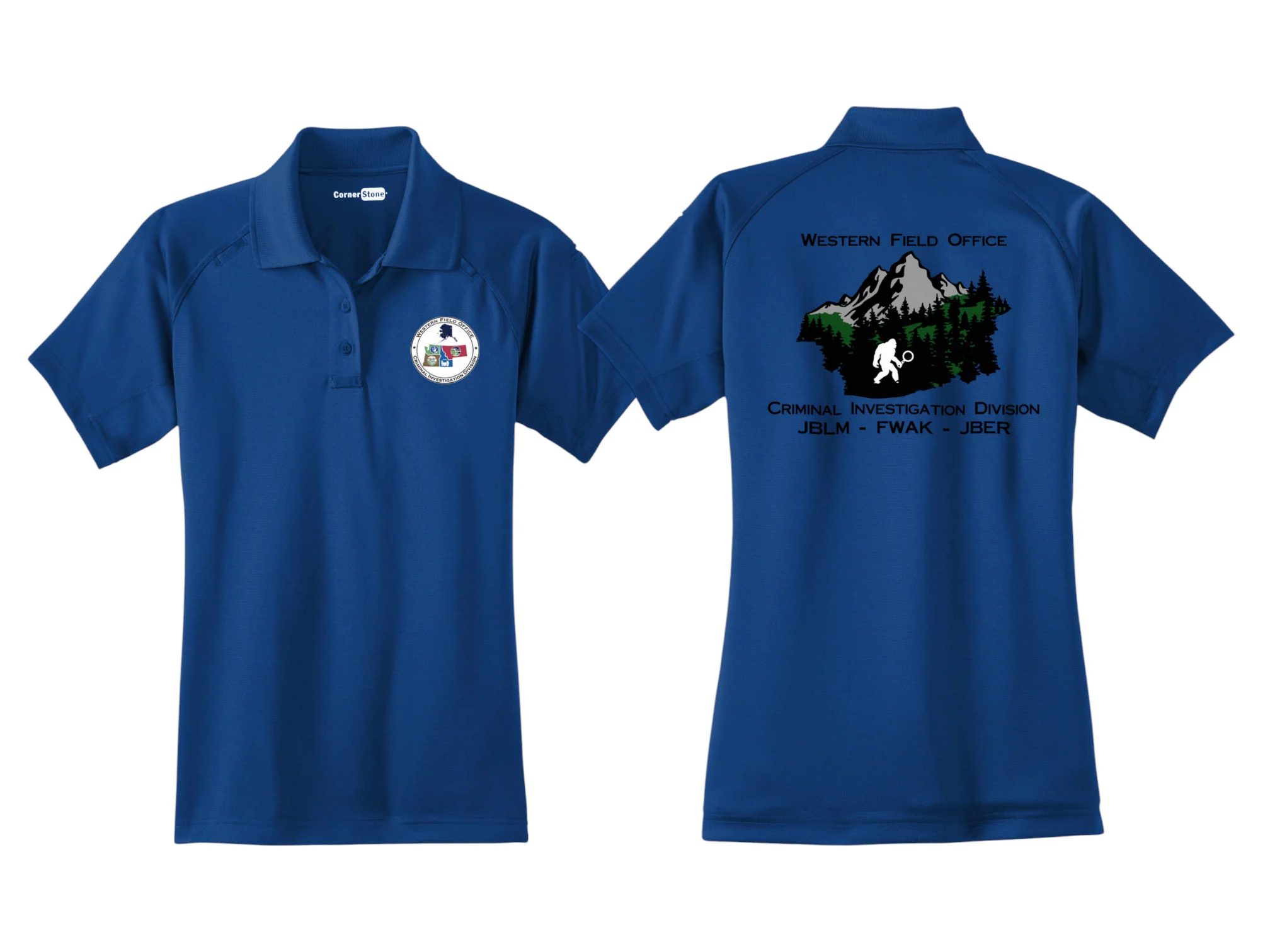 WOMEN'S WESTERN FIELD OFFICE CID PRINTED CORNERSTONE POLO-CS411 - Image 2
